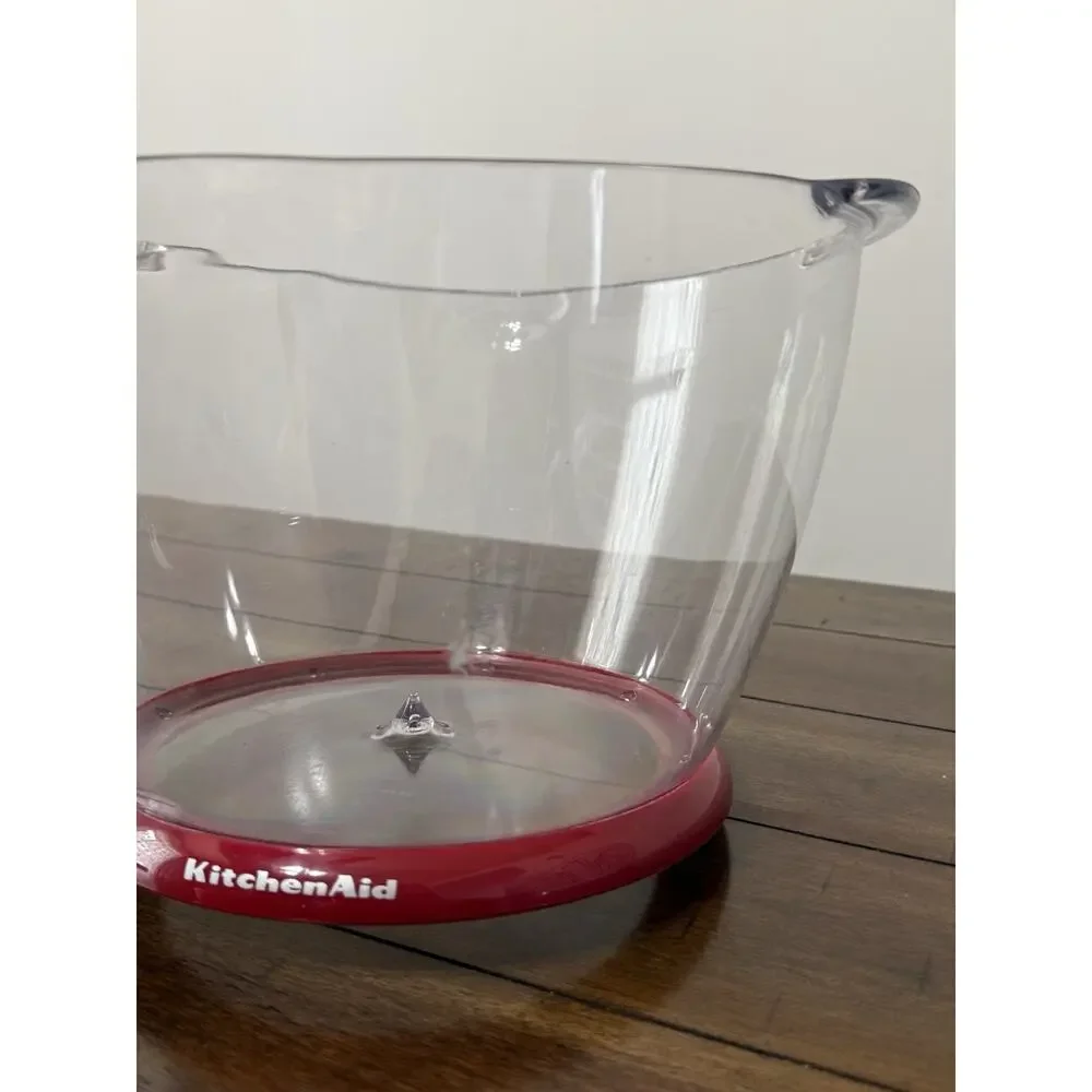 KitchenAid Salad Spinner Red Large Vegetables Lettuce Washer Dryer Colander Pump